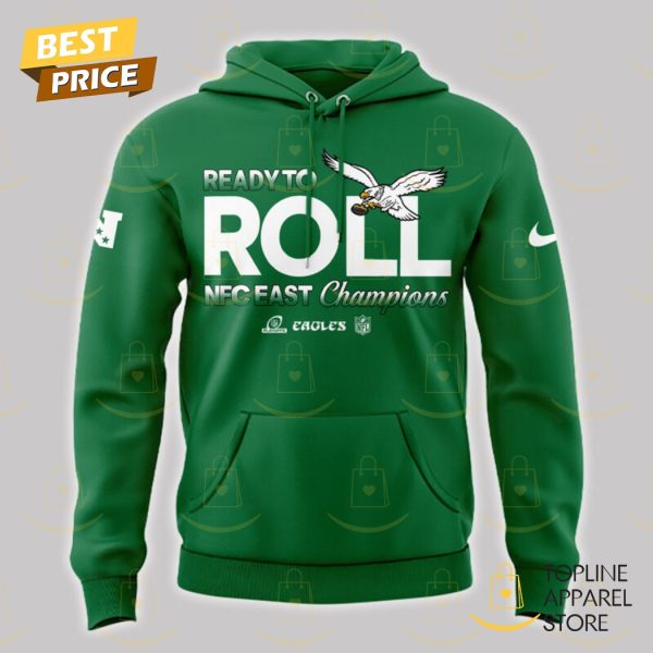 Kelly Green Philadelphia Eagles 2024-2025 NFC East Division Champions Hoodie - Image 2
