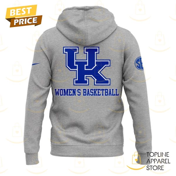 Kentucky Wildcats Women Basketball 2025 Hoodie - Grey - Image 3