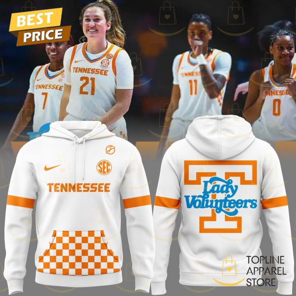 Lady Tennessee Volunteers Women Basketball Hoodie - White
