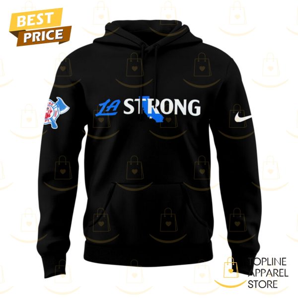 Los Angeles Clippers Strong Design Hoodie - Black - Image 2