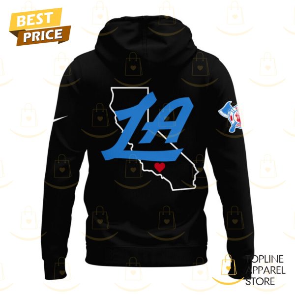 Los Angeles Clippers Strong Design Hoodie - Black - Image 3