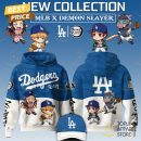 Los Angeles Dodgers MLB x De m on Slay er Hoodie