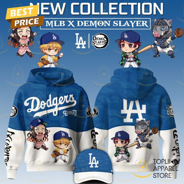 Los Angeles Dodgers MLB x De m on Slay er Hoodie