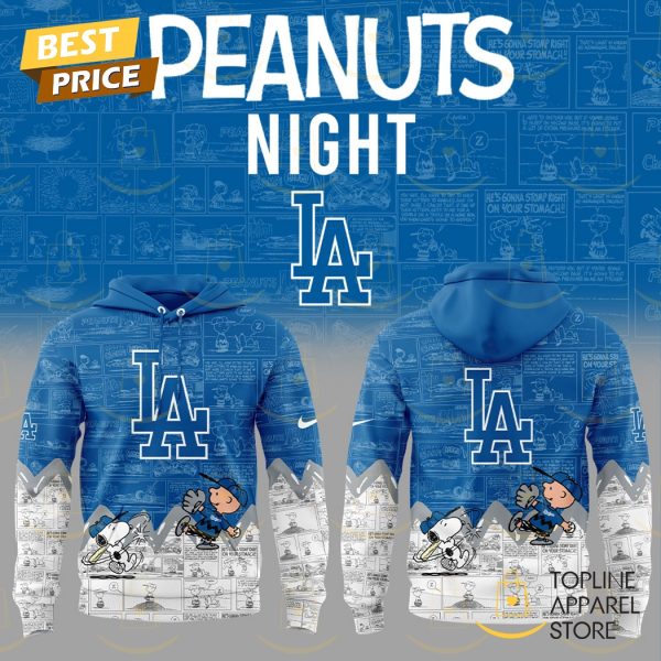 Los Angeles Dodgers x Peanuts Night Hoodie - Blue