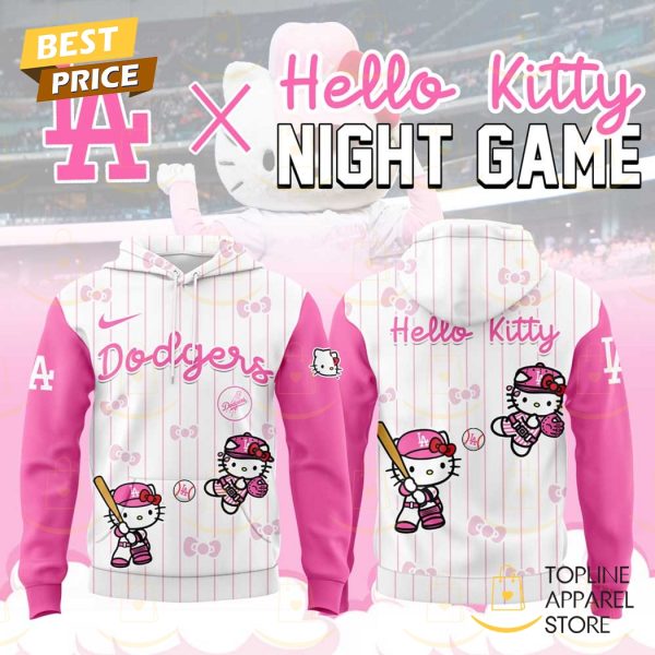 Los Angeles Dodgers x Hello Kitty Night 2025 Hoodie - Pink