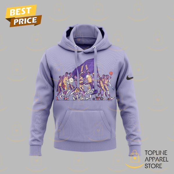 Los Angeles Lakers Basketball Team Design Hoodie - Image 2