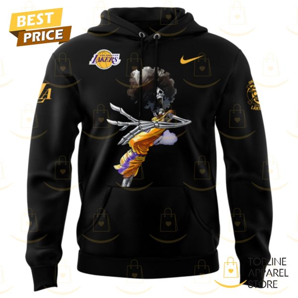 Los Angeles Lakers X Brook One Piece The Straw Hat Pirates Hoodie - Image 2