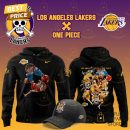 Los Angeles Lakers x Franky One Piece The Straw Hat Pirates Hoodie - Black