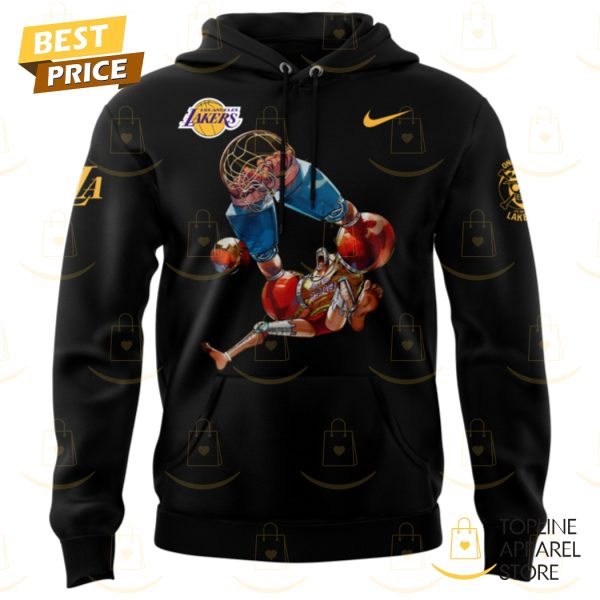 Los Angeles Lakers x Franky One Piece The Straw Hat Pirates Hoodie - Black - Image 2
