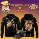 Los Angeles Lakers X Jinbe One Piece The Straw Hat Pirates Hoodie - Black