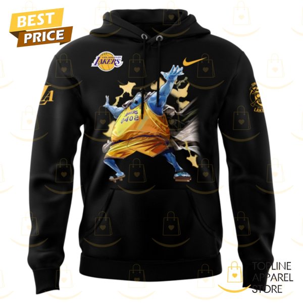 Los Angeles Lakers X Jinbe One Piece The Straw Hat Pirates Hoodie - Black - Image 2
