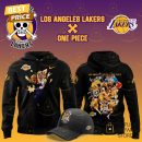 Los Angeles Lakers x Nami One Piece The Straw Hat Pirates Hoodie - Black