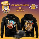 Los Angeles Lakers x Tony Tony Chopper One Piece The Straw Hat Pirates Hoodie - Black