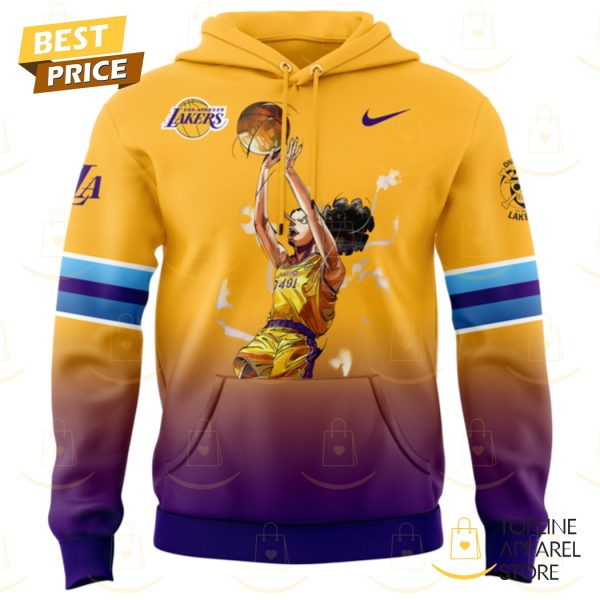 Los Angeles Lakers x Usopp One Piece The Straw Hat Pirates Hoodie - Image 2