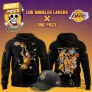 Los Angeles Lakers x Usopp One Piece The Straw Hat Pirates Hoodie - Black