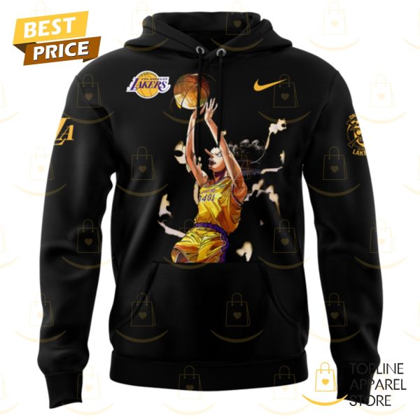 Los Angeles Lakers x Usopp One Piece The Straw Hat Pirates Hoodie - Black - Image 2