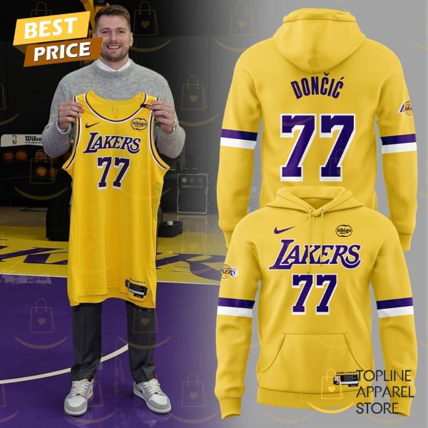 Luka Doncic Los Angeles Lakers Hoodie - Gold