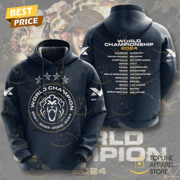 Max Verstappen World Championship 2024-2025 F1 Hoodie