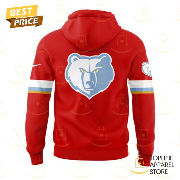 Memphis Grizzlies Basketball 50 Years Red Hoodie - Image 3