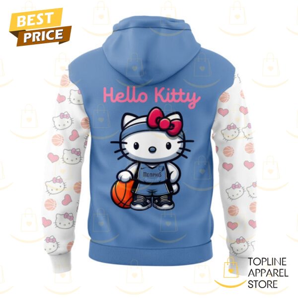 Memphis Grizzlies Basketball x Hello Kitty Logo Hoodie - Image 3