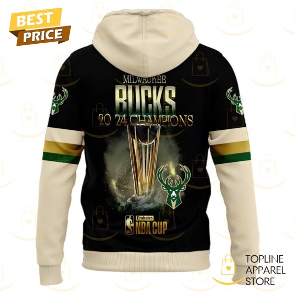 Milwaukee Bucks NBA Emirates CUP Champions Hoodie - Image 3