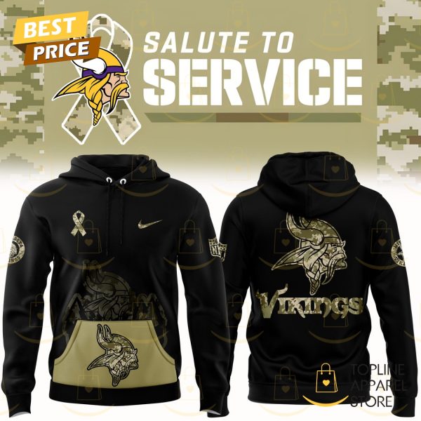 Minnesota Vikings 2024-2025 Salute To Service Hoodie