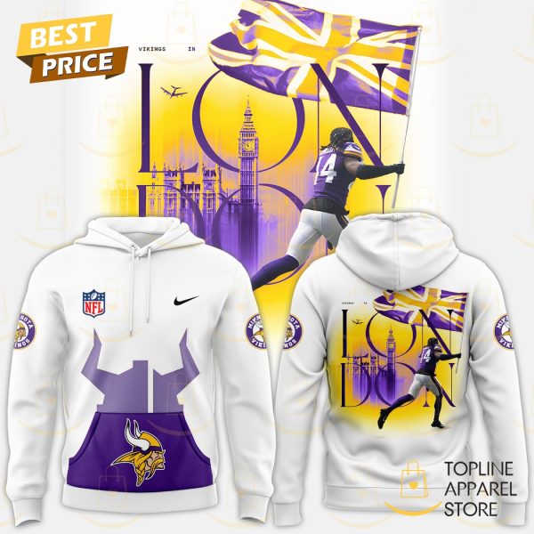 Minnesota Vikings 2024-2025 London Hoodie - White