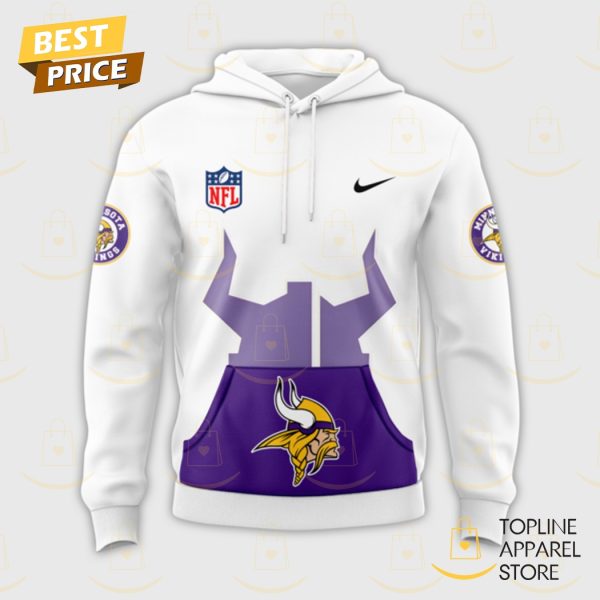 Minnesota Vikings 2024-2025 London Hoodie - White - Image 2