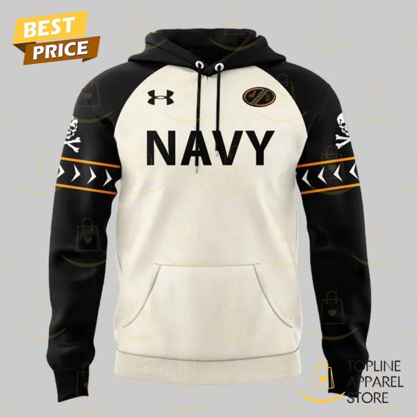 Navy Midshipmen Fear The Bones Design Hoodie - Image 2