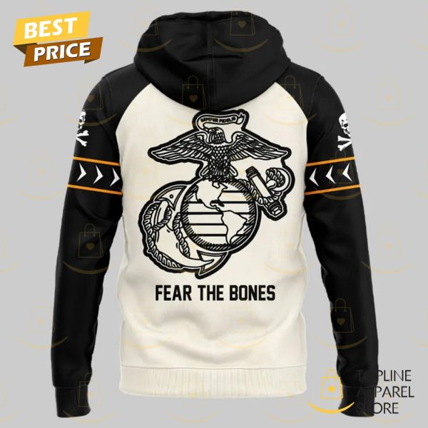 Navy Midshipmen Fear The Bones Design Hoodie - Image 3