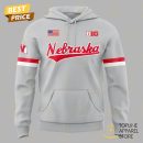 Nebraska Cornhuskers Softball 2025 Hoodie - Grey