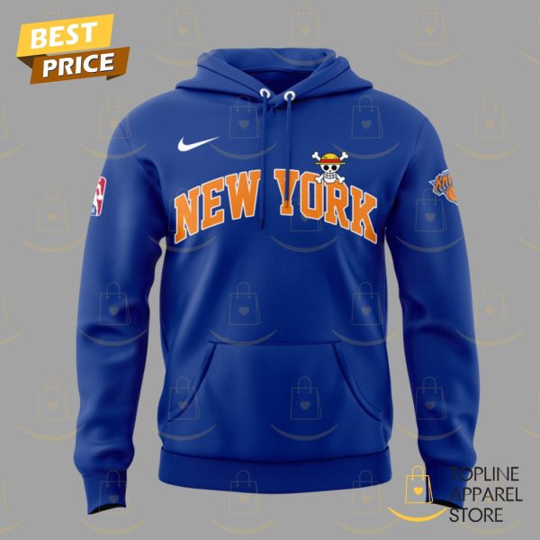New York Knicks x One Piece Hoodie - Blue - Image 2