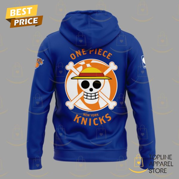 New York Knicks x One Piece Hoodie - Blue - Image 3