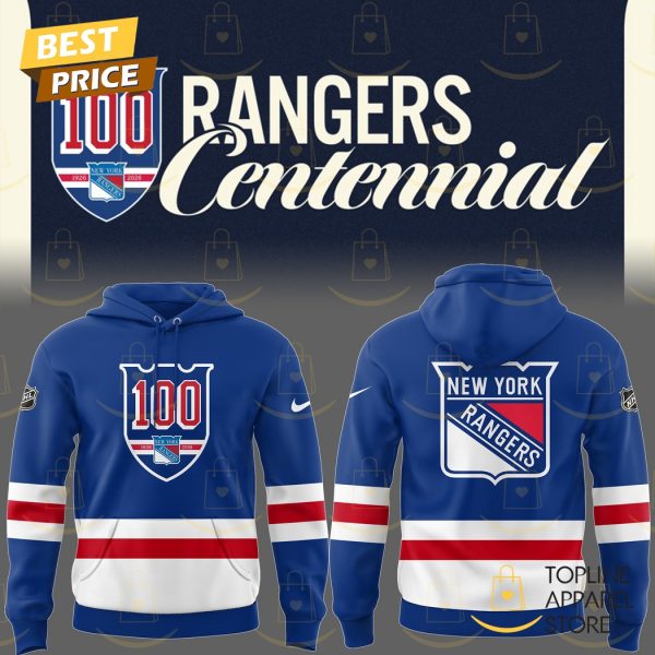 New York Rangers Centennial 1926-2026 Hoodie