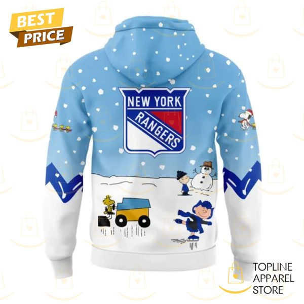 New York Rangers Peanuts & Snoopy Night Hoodie - Blue - Image 3