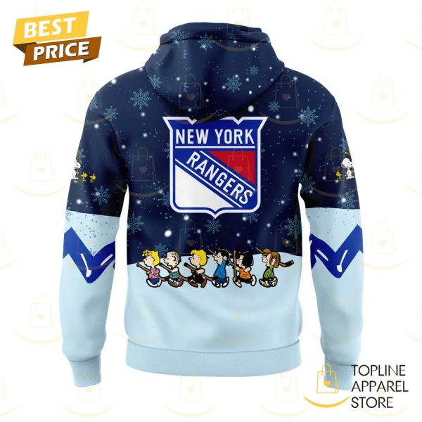 New York Rangers Peanuts & Snoopy Night Logo Design Hoodie - Image 3