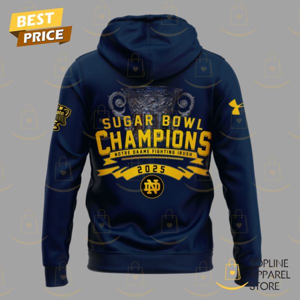 Notre Dame Fighting Irish Football Champions Sugar Bowl 2025 Hoodie - Image 3