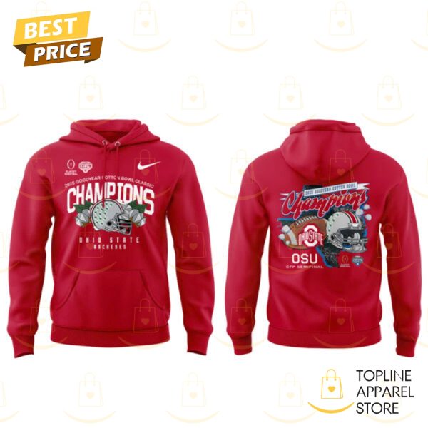 Ohio State Buckeyes 2025 Cotton Bowl Champions Hoodie - Image 2