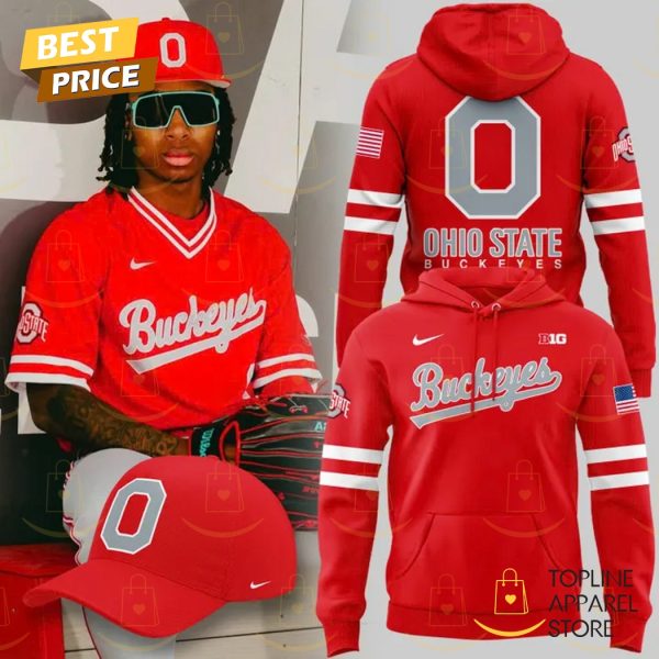 Ohio State Buckeyes 2025 Logo Hoodie - Red