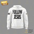Ohio State Buckeyes Football Follow Jesus Hoodie - White