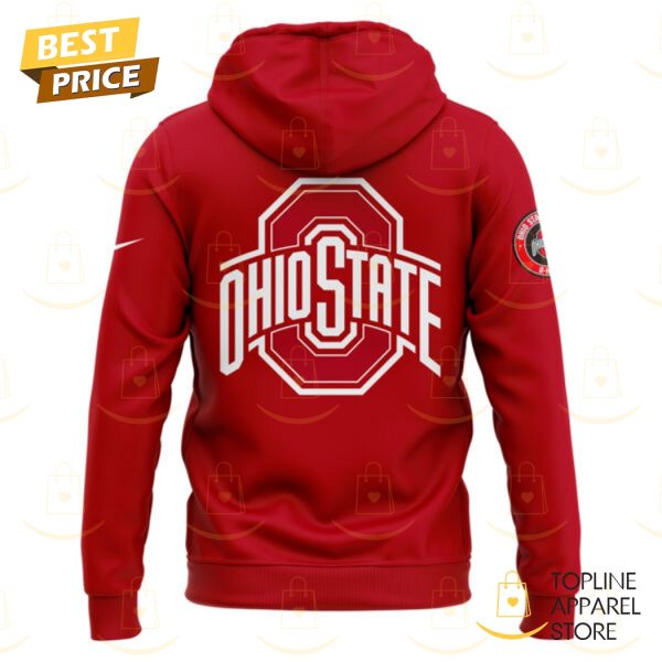 Ohio State Buckeyes Football Jesus Won Red Hoodie - Image 3