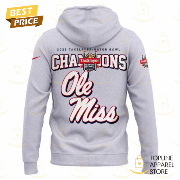 Ole Miss Rebels Taxslayer Gator Bowl Champions 2025 Hoodie - Image 3