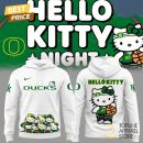 Oregon Ducks Women Basketball x Hello Kitty Hoodie - White