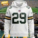Personalized 2025 Green Bay Packers Design Hoodie - White