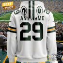 Personalized 2025 Green Bay Packers Design Hoodie - White