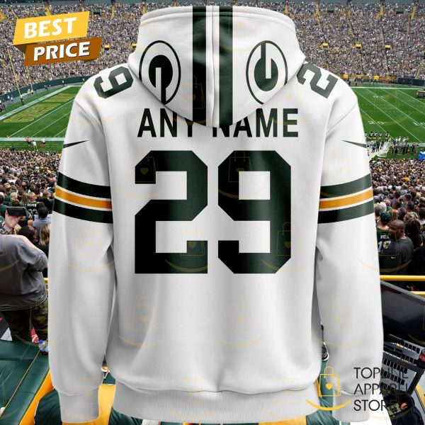 Personalized 2025 Green Bay Packers Design Hoodie - White - Image 3
