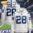 Personalized 2025 Indianapolis Colts Design Hoodie - White