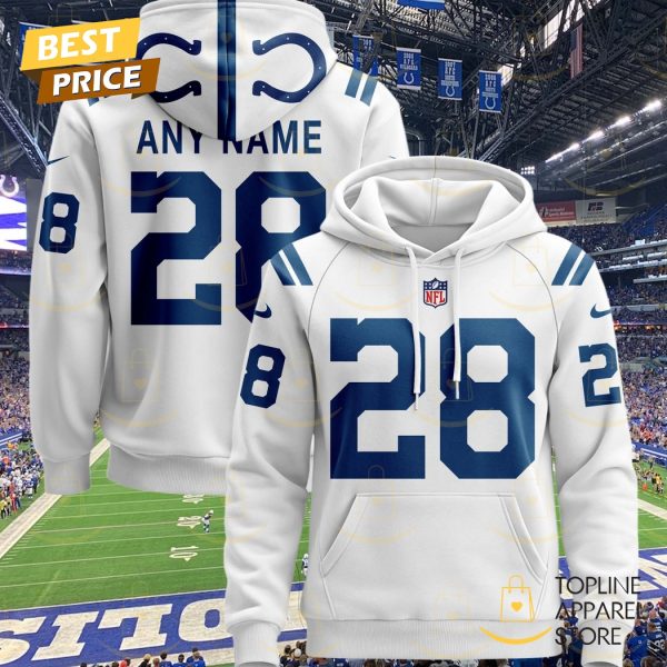 Personalized 2025 Indianapolis Colts Design Hoodie - White