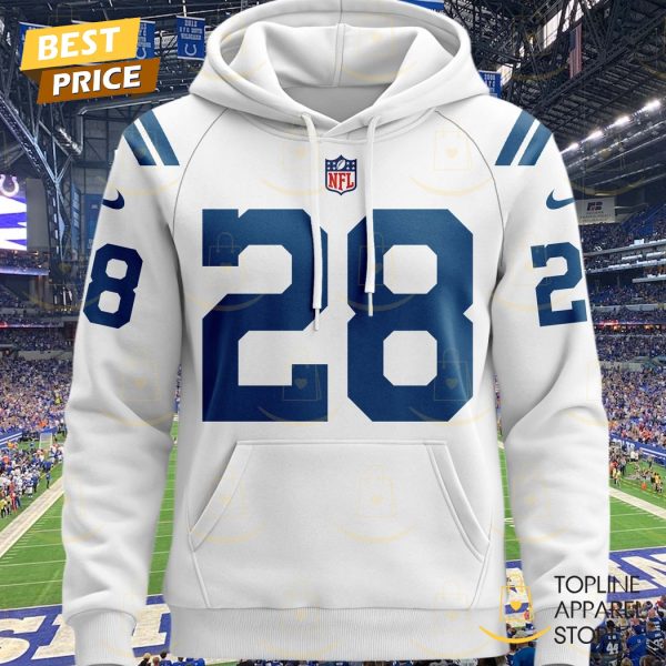 Personalized 2025 Indianapolis Colts Design Hoodie - White - Image 2
