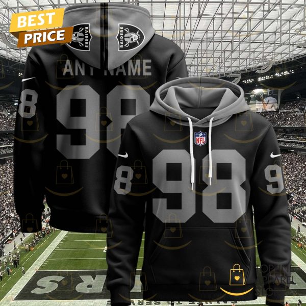 Personalized 2025 Las Vegas Raiders Design Hoodie - Black